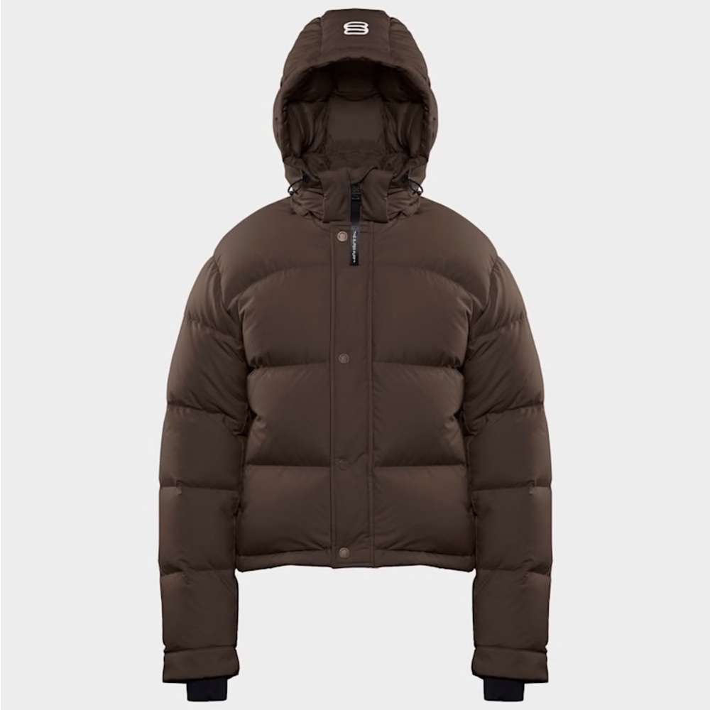 Aritzia Dark Brown Puffer Jacket